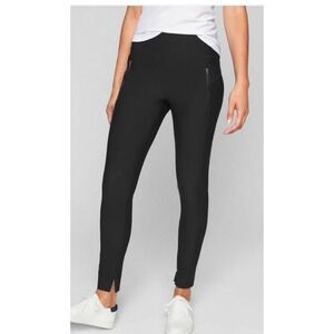 Athleta Pants Women's XS Black Stellar Tight Travel Zipped Pockets Athletic